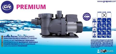 Gre PP102 - Filterpumpe für einen Pool, 900 W, 20.000 l/h, im Einklang mit der europäischen Ökodesig