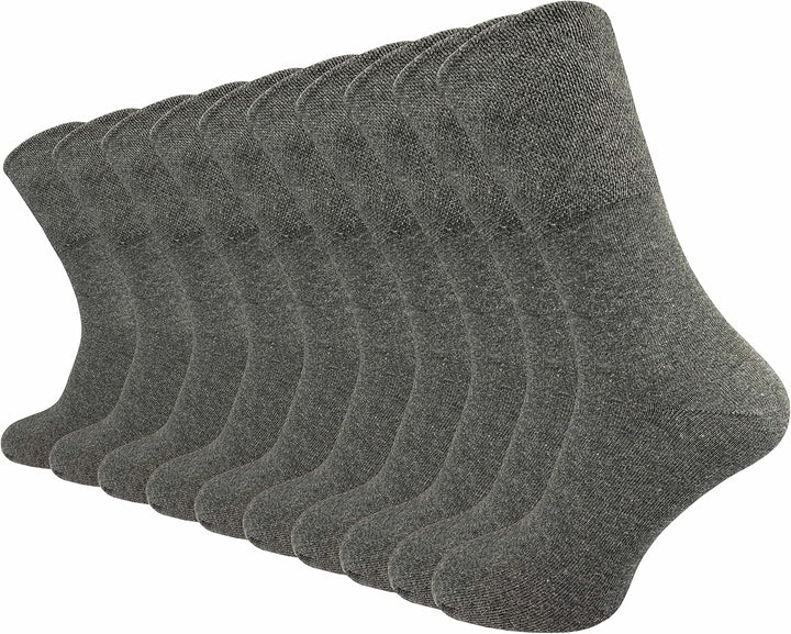 GAWILO 10 Paar PREMIUM Socken ohne drückende Naht | Damen & Herren | gekämmte Baumwolle | extra weit