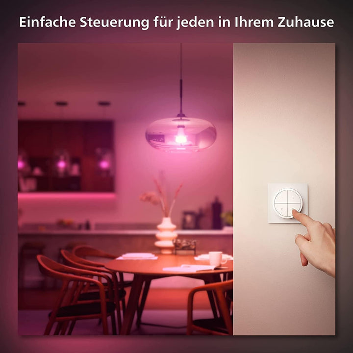 Philips Hue Tap Dial switch Drehschalter, weiss, personalisierbar via Hue App, Zubehör,