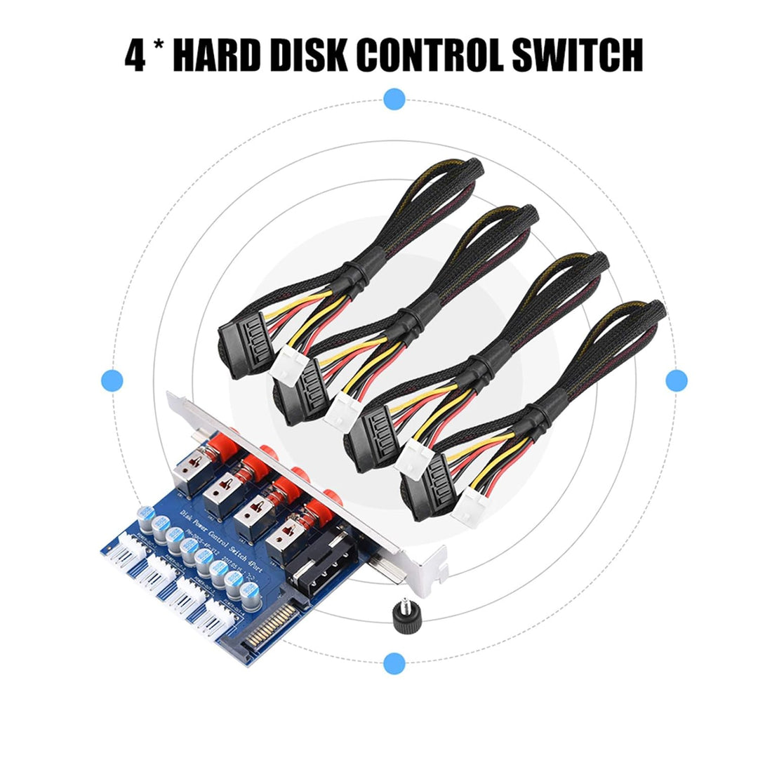 Hopcd HDD Drive Power Switch-Modul, HDD Power Control-Schalter/Festplattenauswahl SATA Drive Switche