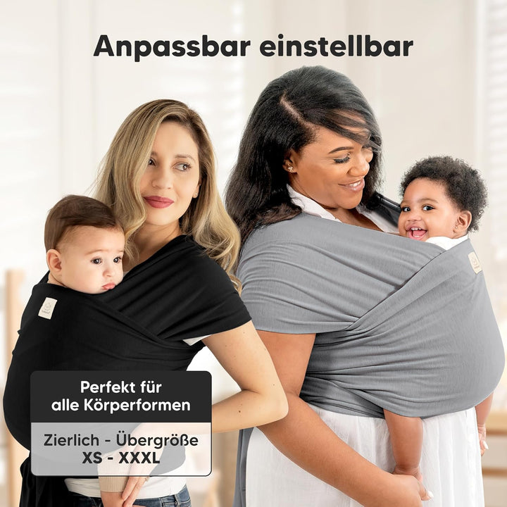 KeaBabies Babytrage Ab Geburt - Atmungsaktive Babytragetücher, Babytrage Neugeborene Ab Geburt, Baby
