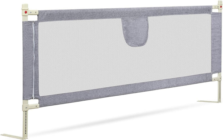 Ikodm 2X 180cm Bettgitter für Kinder, Bettschutzgitter Höhenverstellbar von 64-96cm, Rausfallschutz