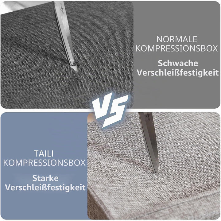 TAILI Vakuumbeutel für Kleidung mit Aufbewahrungsbox 2 in 1 Design 40 x 42 x 25 CM Vakuumbeutel für