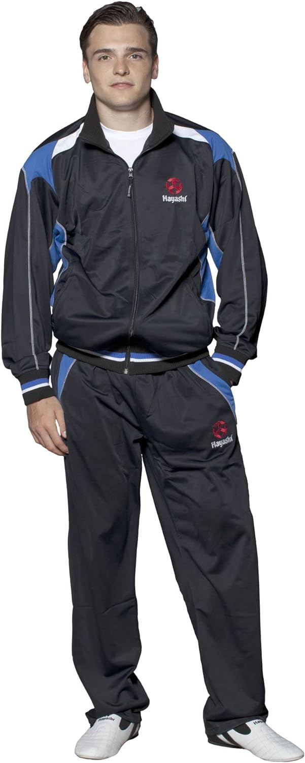 Hayashi Trainingsanzug 128 Schwarz - Blau, 128 Schwarz - Blau