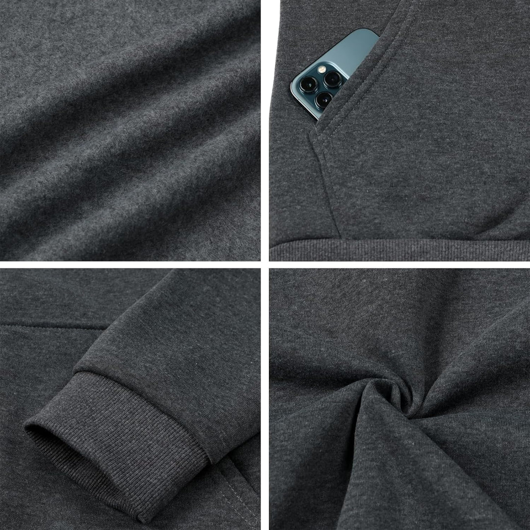 LIAMERHE Damen Kapuzenpullover Basic Damen Hoodie mit Reissverschluss Kapuzenpulli Langarm Kapuze He