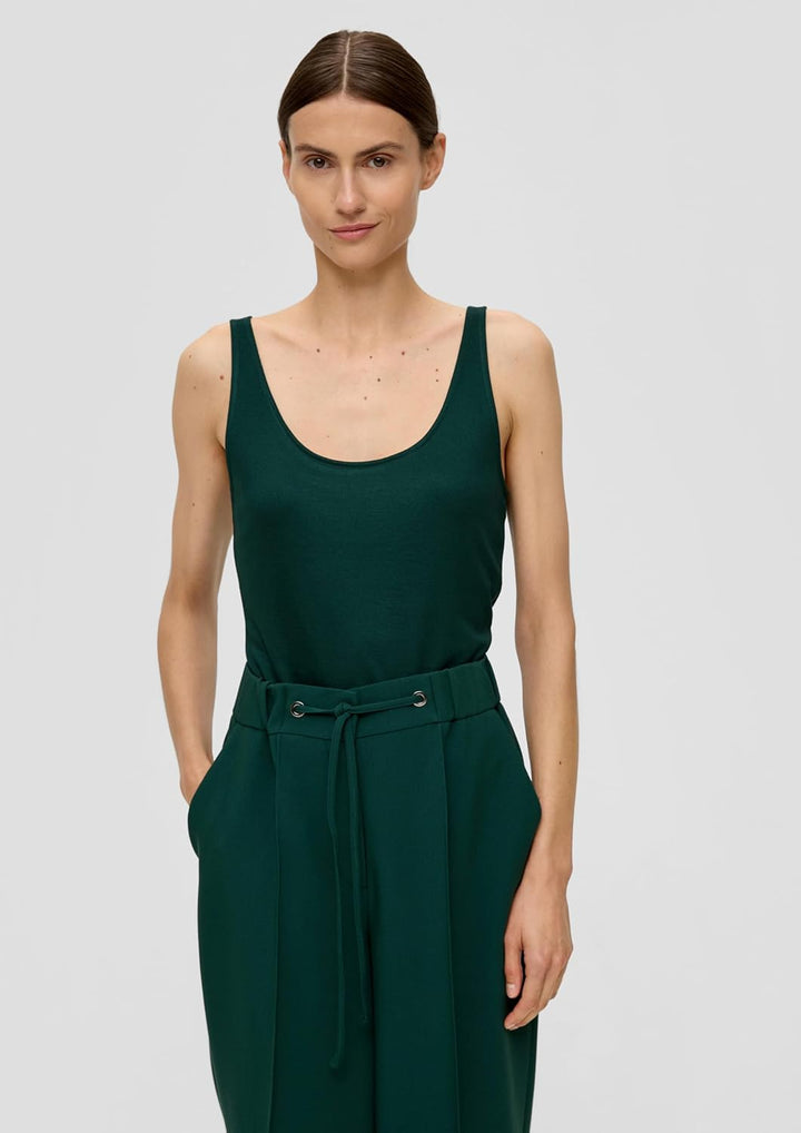 s.Oliver BLACK LABEL Damen T-Shirt 42 Olive 7889, 42 Olive 7889