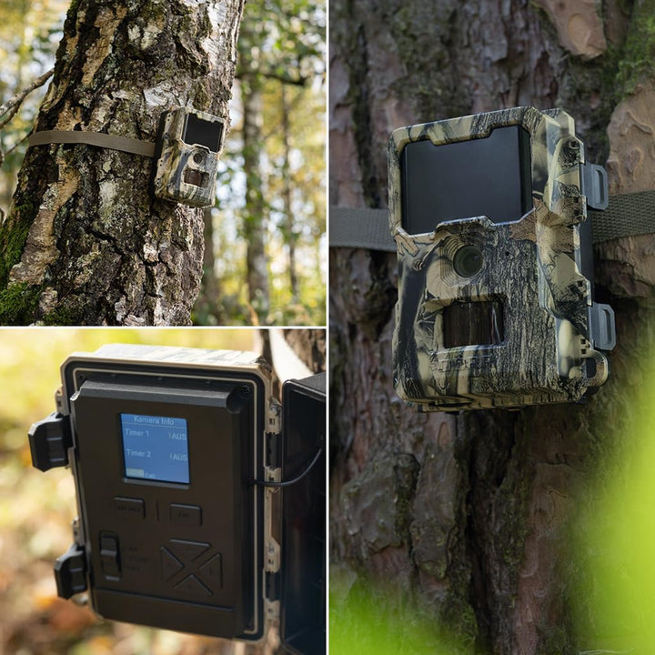 DÖRR SnapShot Mini 5.0 Pro Wildkamera, 2x Starter-Set, Überwachungskamera, 5MP Bilder, Full HD1080P