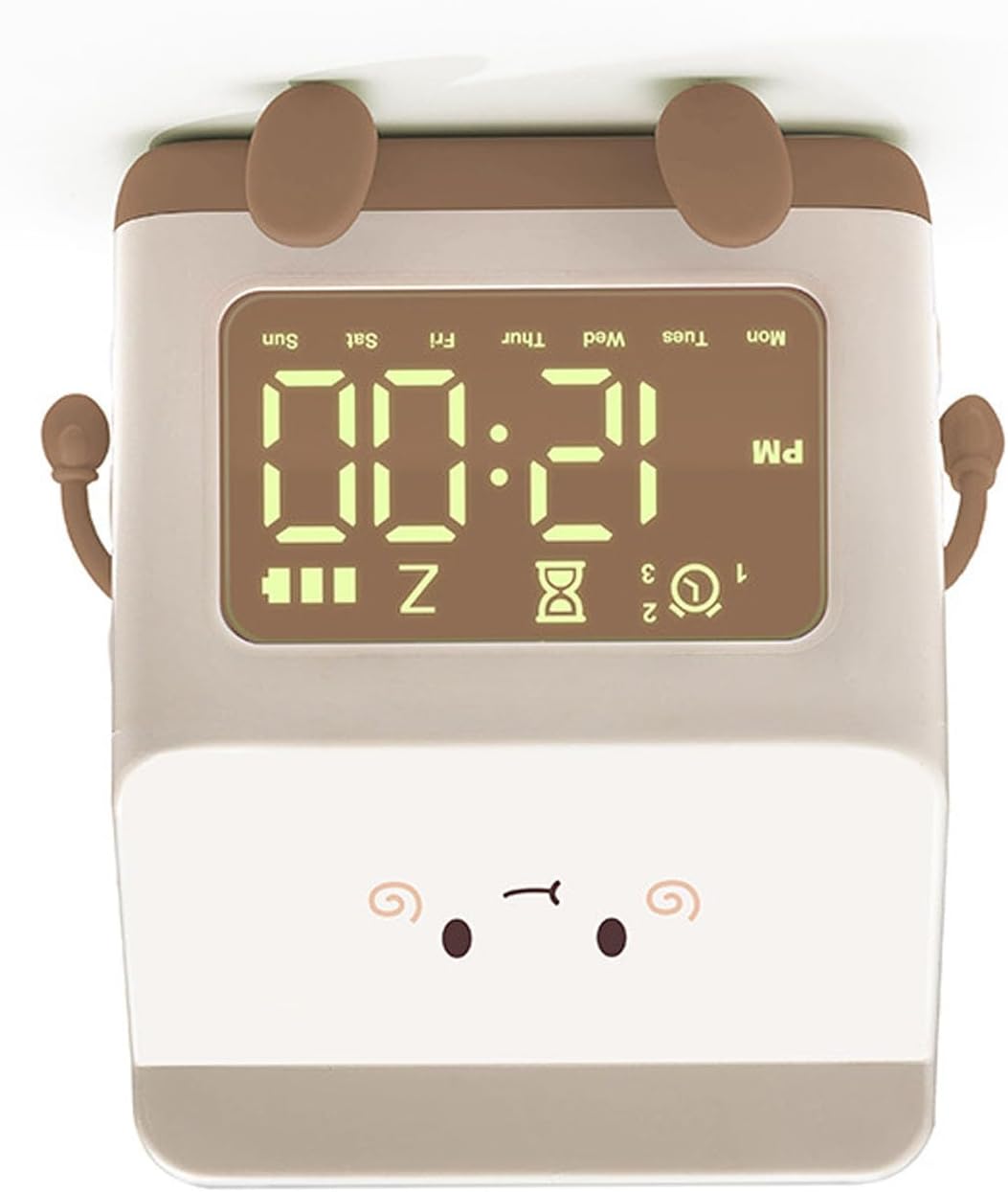 Tyenaza Lustiger Milchbox-Wecker, Studenten-Countdown-Cartoon-Wecker Für Kinder, Digital, Niedlicher