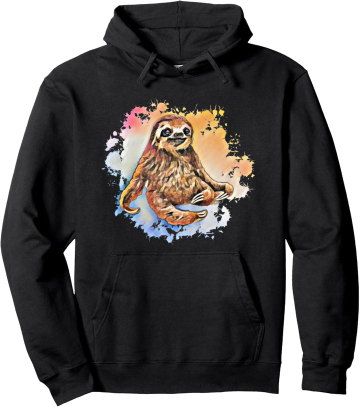 Faultier Motiv coole Trendtiere süsse bunte Faultiere Pullover Hoodie