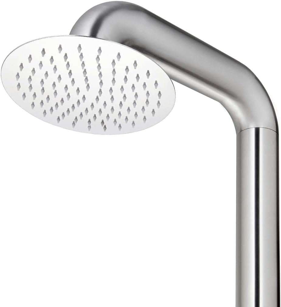 vidaXL Gartendusche 225 cm Edelstahl
