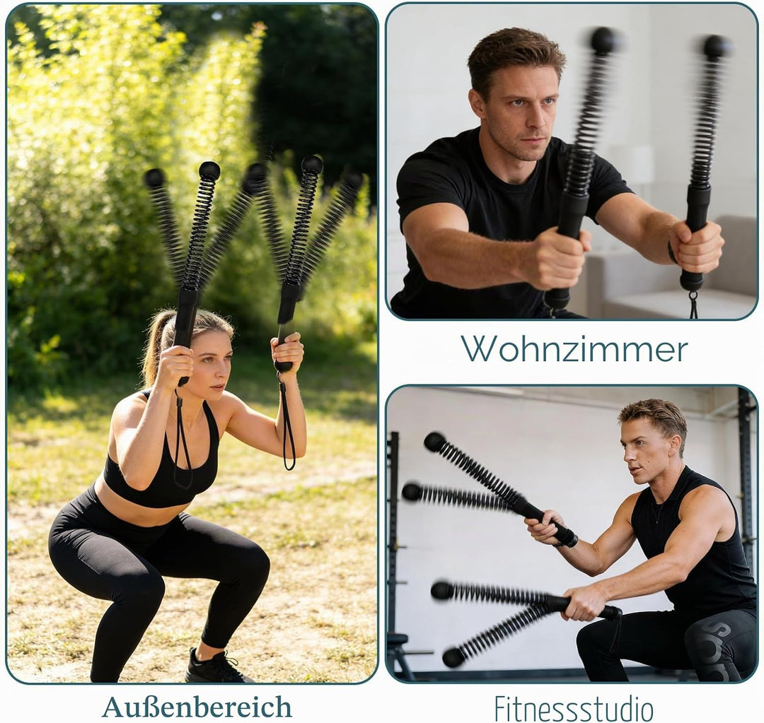 Seillose Kampfseile 2 Stück Kampfseil Ohne Seil Tragbar Kabellose Kampfseile Gewichtete Battle Rope