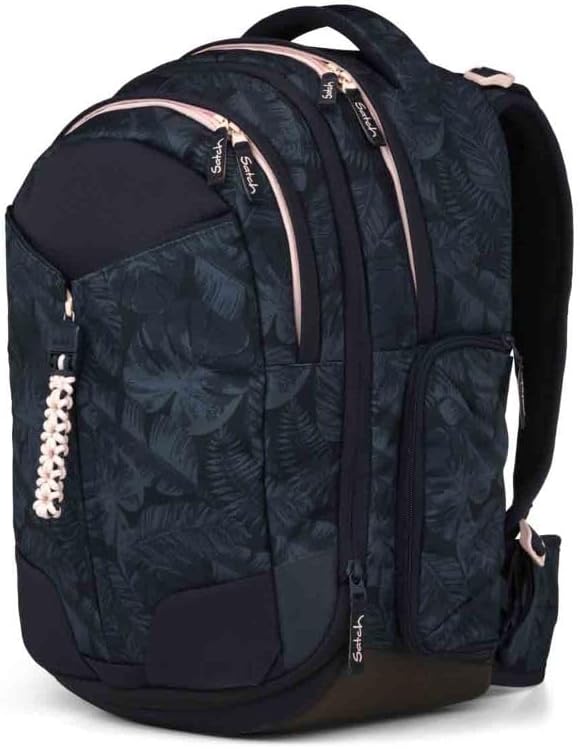 Satch Match Schulrucksack Set 3tlg. inkl. Schlamperbox und Sportbeutel (Midnight Jungle), Midnight J