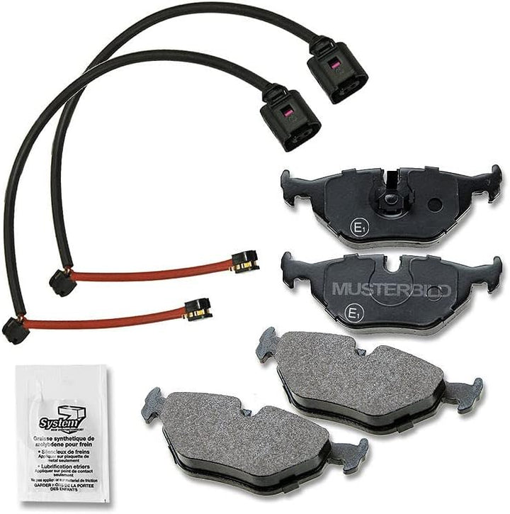 BESTPRICE Bremsbelagsatz Vorderachse, Bremsbeläge Bremsklötze vorne, 4 Stück, Kompatibel mit MERCEDE
