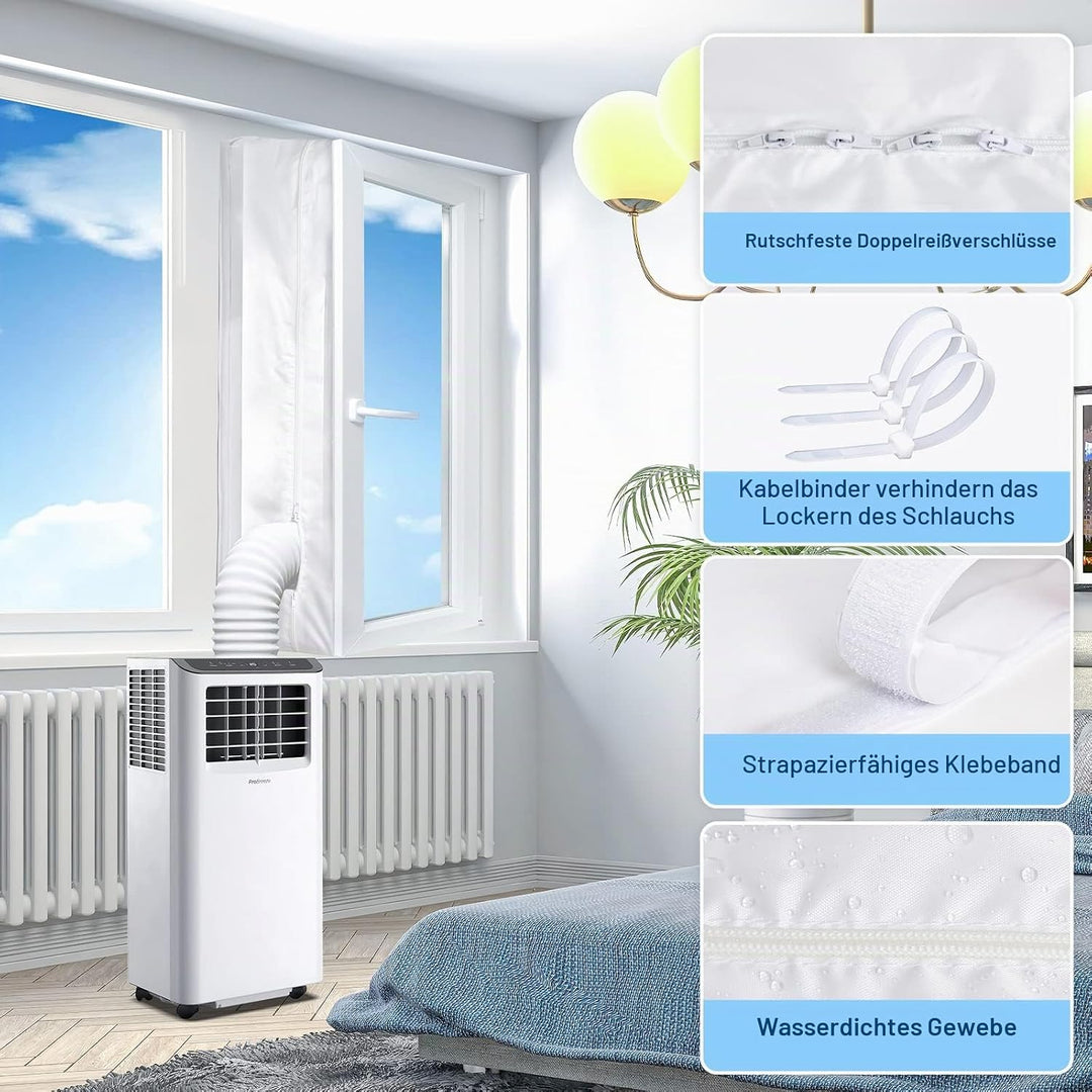 500CM Fensterabdichtung für Mobile Klimageräte, Klimaanlagen, Wäschetrockner, Ablufttrockner, Hot Ai