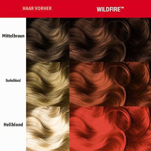 Manic Panic Wildfire Classic Creme, Vegan, Cruelty Free, Red Semi Permanent Hair Dye 118ml Wildfire