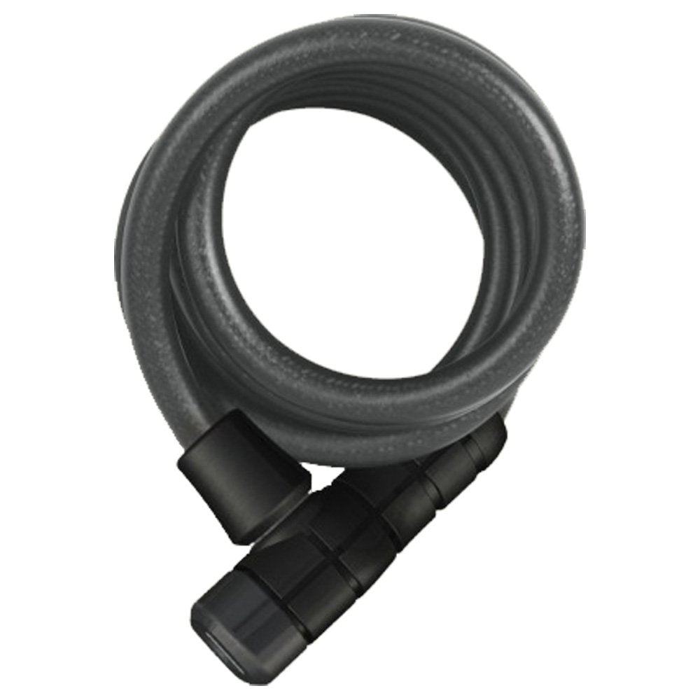 ABUS Spiralkabelschloss Booster 6512K/180 mit SCMU Snap Cage Halter - Fahrradschloss aus flexiblem S