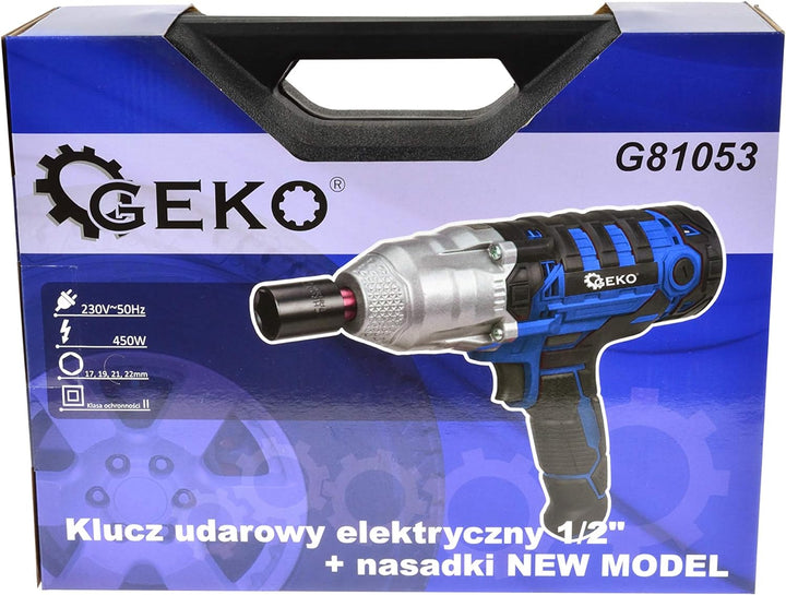 Elektro Schlagschrauber - Elektroschrauber, Elektrischer Schlagschrauber 1/2" mit Schlagnüsse - 450W
