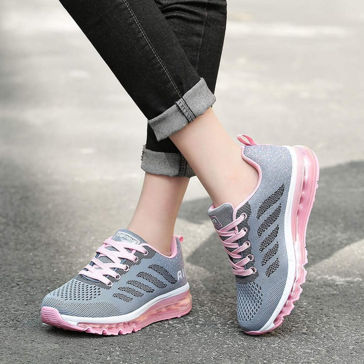 frysen Herren Damen Sportschuhe Laufschuhe mit Luftpolster Turnschuhe Profilsohle Sneakers Leichte S