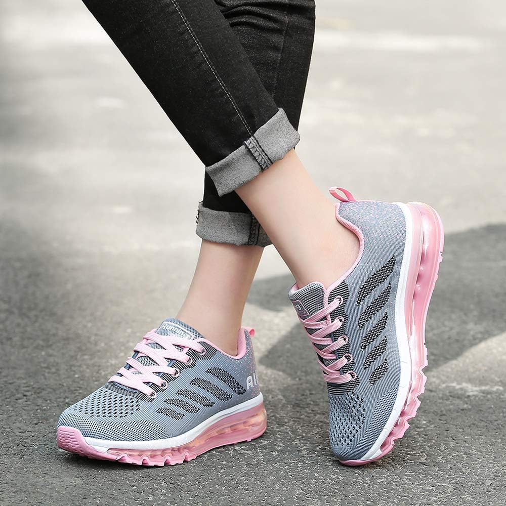 frysen Herren Damen Sportschuhe Laufschuhe mit Luftpolster Turnschuhe Profilsohle Sneakers Leichte S