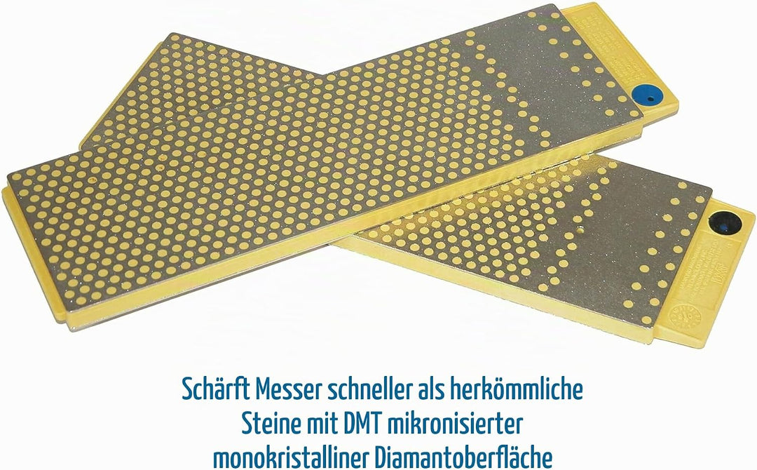 DMT DuoSharp plus Schärfstein – fein/grob mit Sockel, 20,3 cm / 8 Zoll, 1 Stück, WM8FC-WB