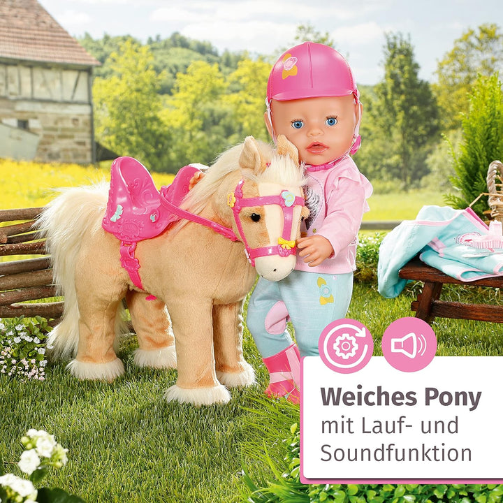 BABY born, Puppenpferd, BABY born My Cute Horse, interaktives Pferd mit Lauf-und Soundfunktion, Plüs