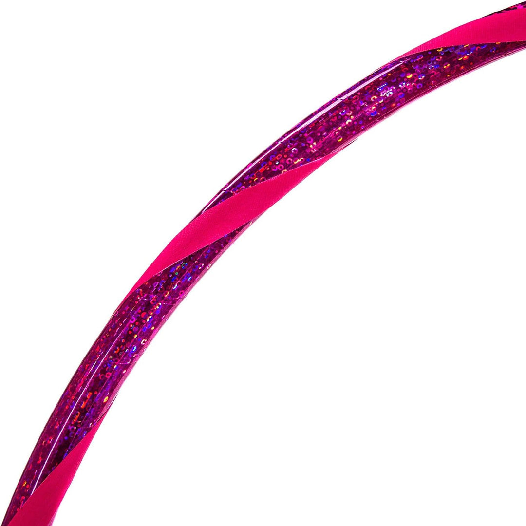 Hoopomania Glamour Kinder Hula Hoop Reifen Ø60cm Glitter-Pink-Pink, Ø60cm Glitter-Pink-Pink