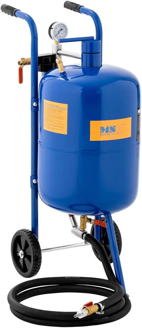 MSW MSW-MS40A Sandstrahlgerät Sandstrahler Strahlgerät mobil 40 l - 7,6 bar