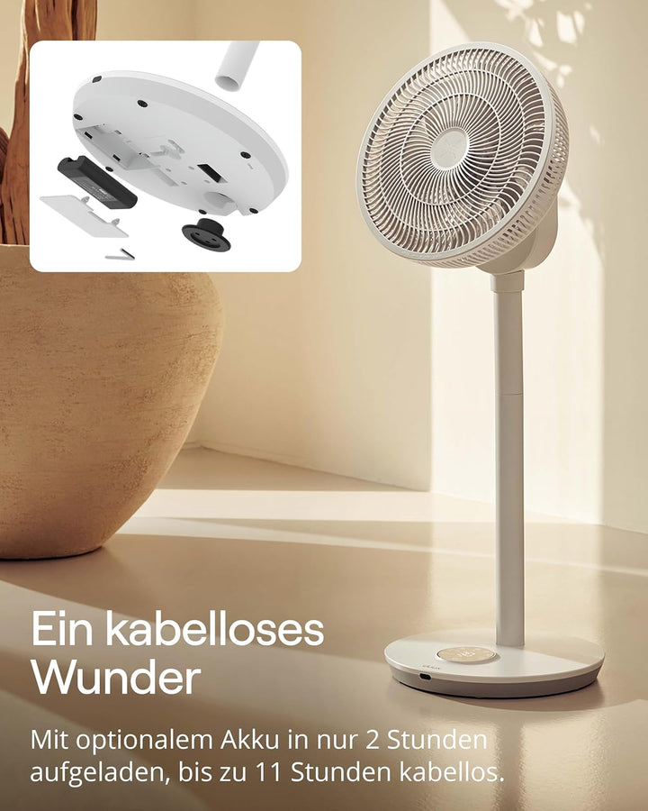 Duux Whisper Flex 2 Ventilator – Ultra Leise 13 dB – Nachtmodus & Timer – Höhenverstellbar (54–92 cm