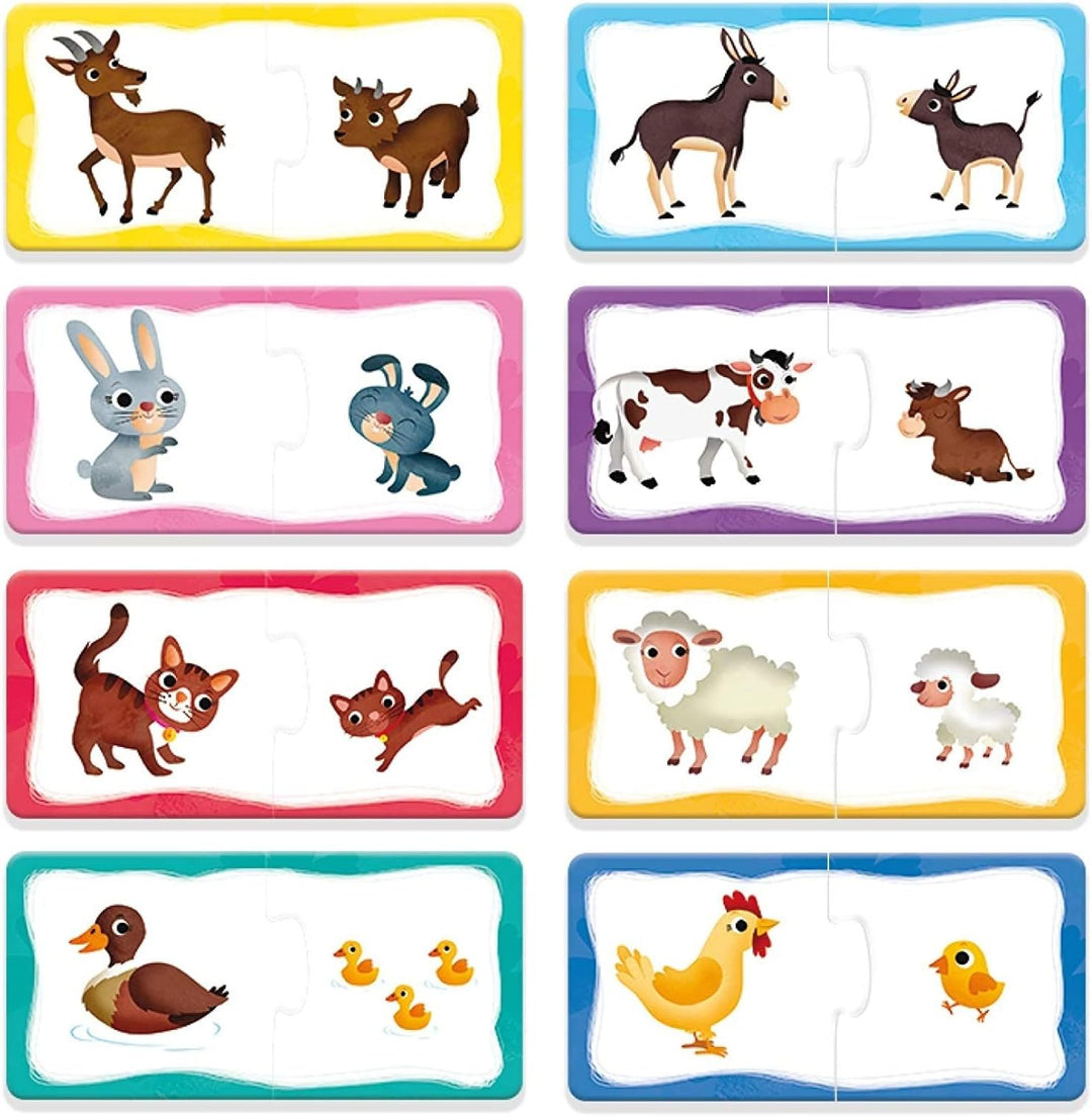 Lisciani - CAROTINA BABY - 4-in-1 Lernspielset für Kinder von 1 bis 4 Jahren: Balancier-Turm, 4 Puzz