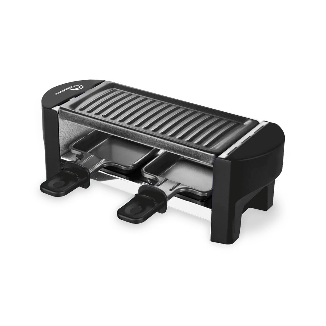 LITTLE BALANCE 8559 Black Jura 2 Raclette 1 oder 2 Personen, Antihaftbeschichtung, 1 oder 2 Personen