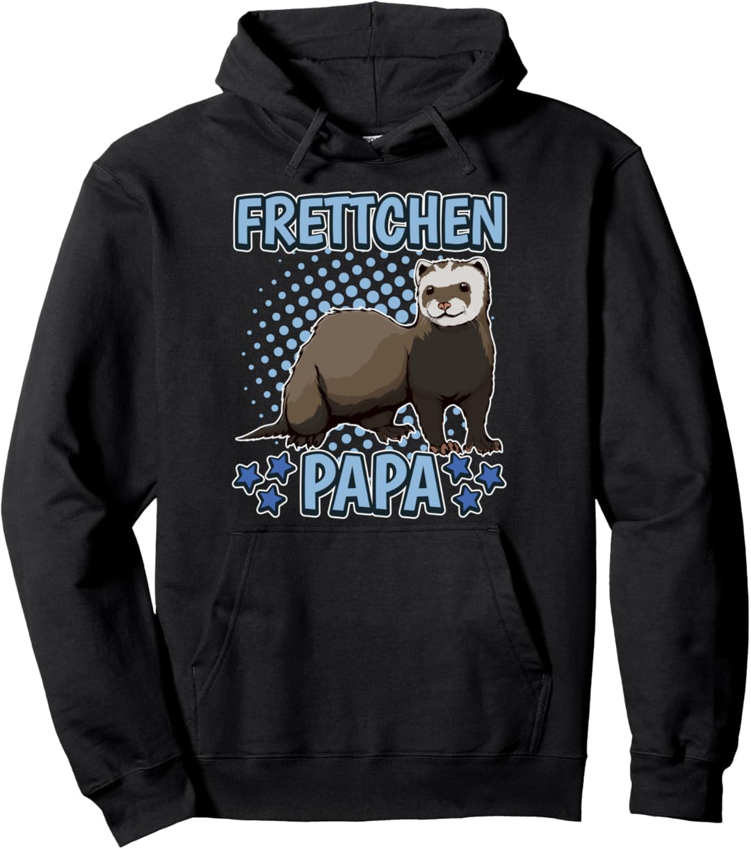 Herren Frettchen Papa Vater Vatertag Frettchen Pullover Hoodie