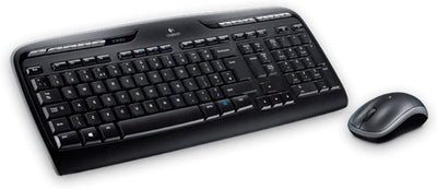 Logitech MK330 Kabelloses Tastatur-Maus-Set, 2.4 GHz Verbindung via Unifying USB-Empfänger, 4 progra