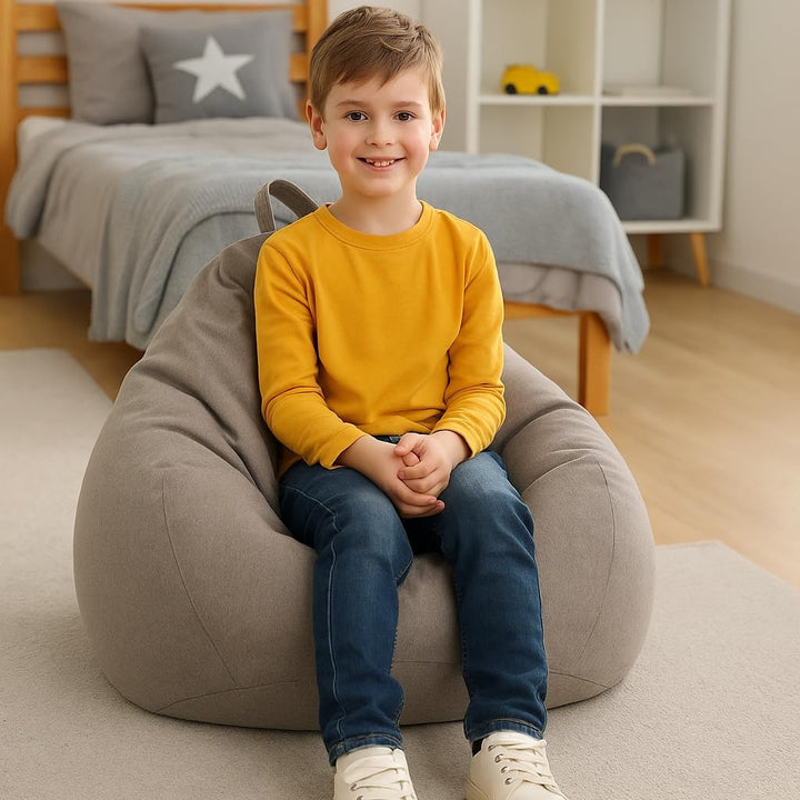 AD.CON Sitzsack mit ECO Füllung Puff Relax-Sessel Sitzkissen Bodenkissen Bean Bag 70x80x50cm 120L Du