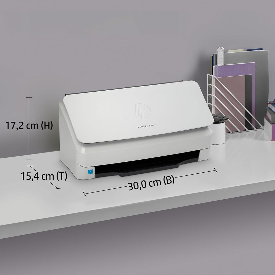 HP ScanJet Pro 2000 s2, Scanner, Einzelblattzufuhr, 50-Blatt ADF, USB 3.0, bis zu 3.500 Seiten tägli