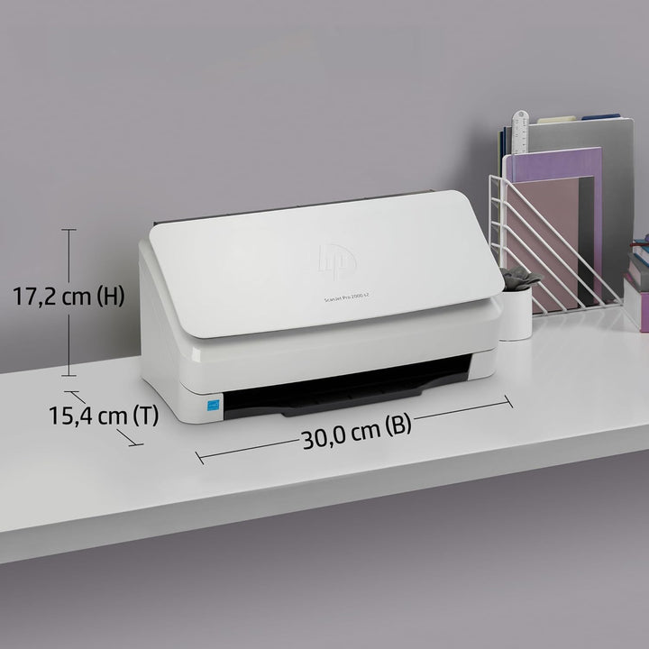 HP ScanJet Pro 2000 s2, Scanner, Einzelblattzufuhr, 50-Blatt ADF, USB 3.0, bis zu 3.500 Seiten tägli