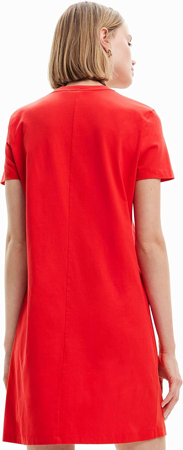 Desigual Damen Dress S Rot, S Rot