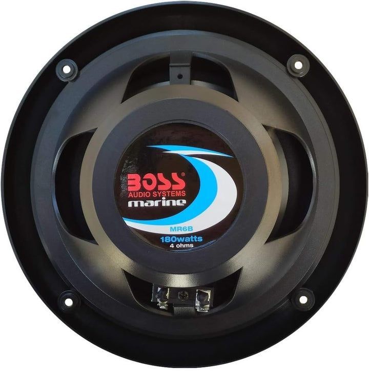 KIT-Set FÜR BOSS Audio Systems MR6B 2 Doppelkonus-Marinelautsprecher 6,5 Zoll 16,50 cm 165 mm 90 Wat