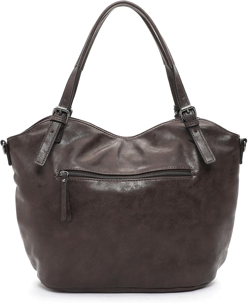 Tamaris Shopper Julina 32026 Damen Handtaschen Streifen Einheitsgrösse Brown 200, Einheitsgrösse Bro