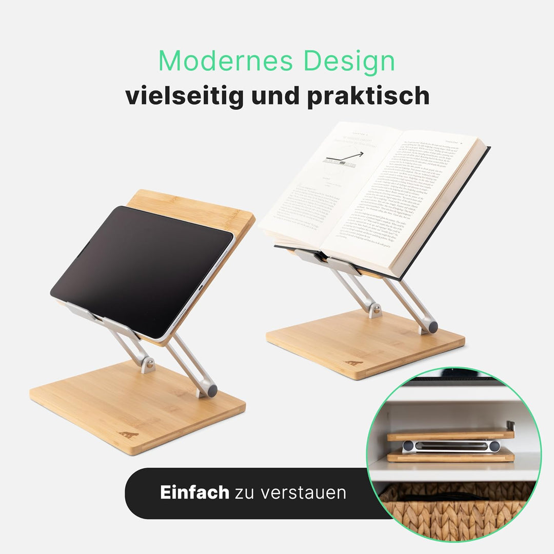 Laptop Ständer - Laptopständer - Notebook Ständer - Laptop Stand for Desk Bambus, Bambus