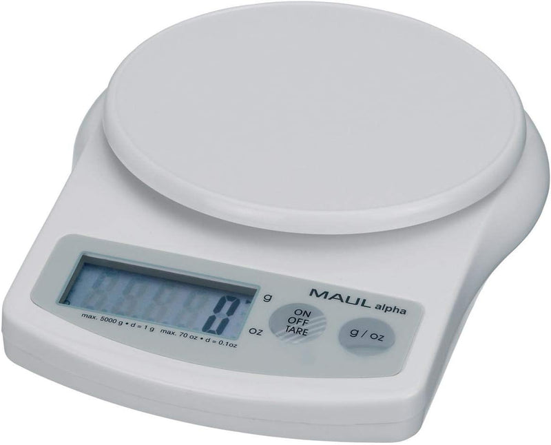 Briefwaage MAULalpha mit weiss 5000 g, weiss 5000 g