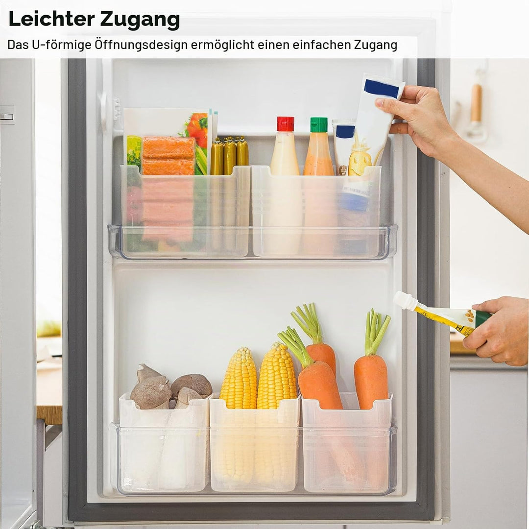 poeland Kühlschrank-Organizer-Box, Kühlschrank-Seitentür, Aufbewahrungsbehälter, Kunststoff, durchsc