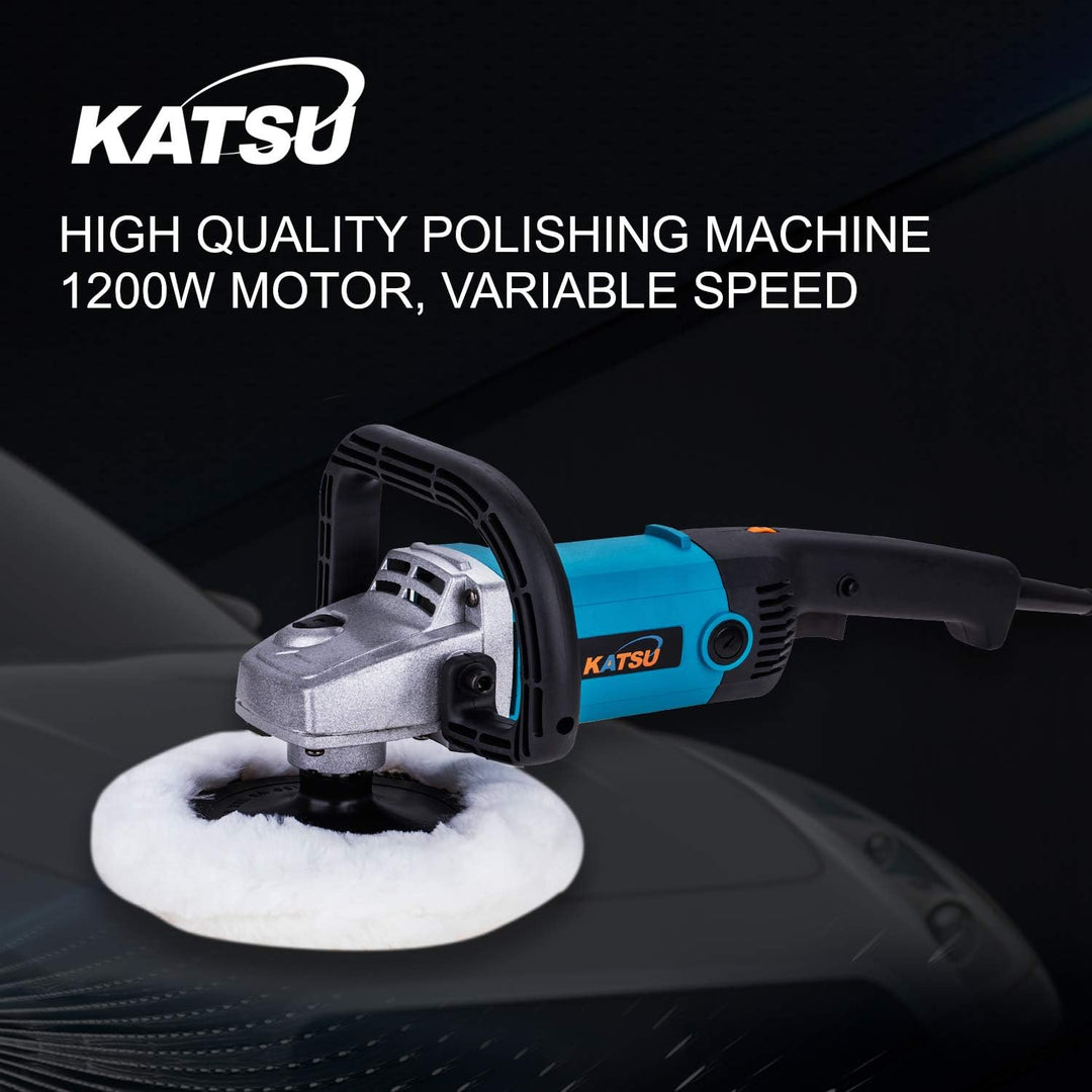 KATSU Tools 1200W 150mm 180mm Auto Poliermaschine, Elektrische Puffer Polieren Schleifen Wachsmaschi