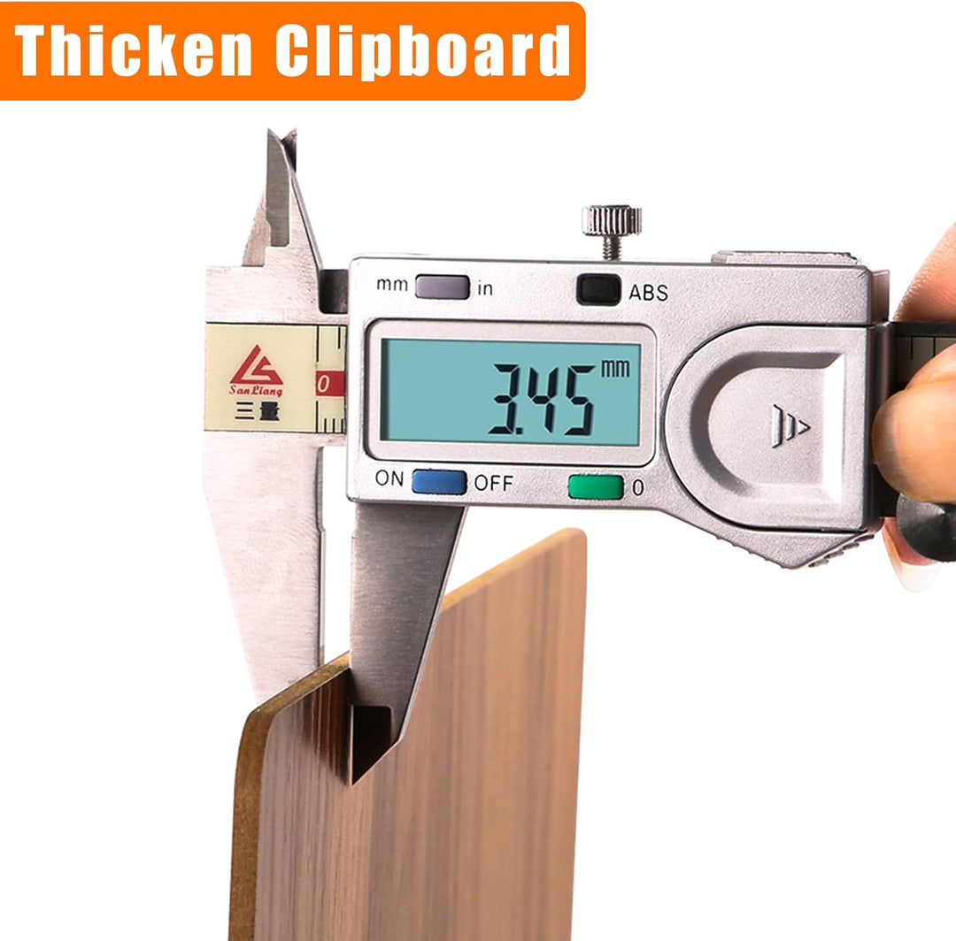 Klemmbrett Holz A4,5 Stück Schreibbrett Klemmbretter mit Metalklemme, Schreibplatte Clipboard Zwisch