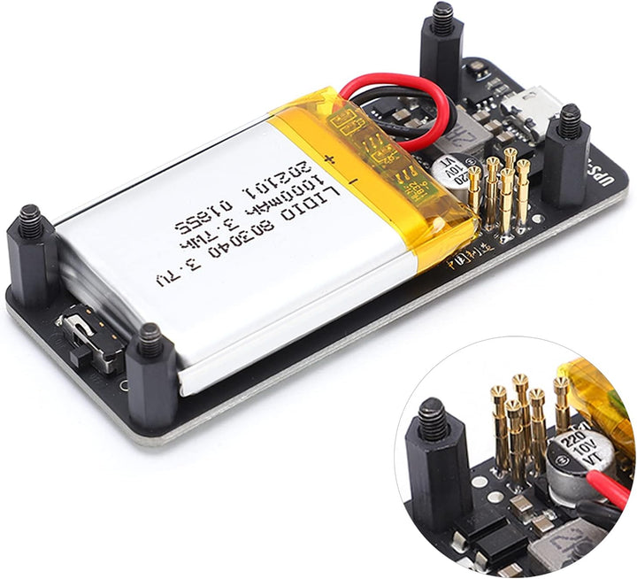 USV-Platine für Raspberry Pi, USV-Power-Board Lite Supply, Akku-Ladegerät, Zubehör für Zero, Unterbr