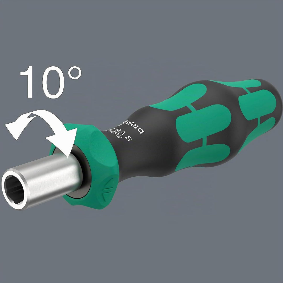 Wera 05051060001 Kraftform Kompakt 838 RA S Set 1, 14-teilig & 05051493001 838 RA-R M Bits-Handhalte