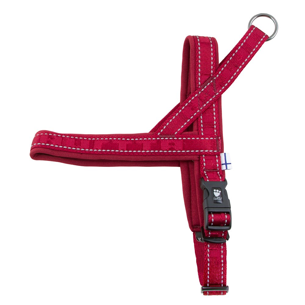 Hurtta Casual Padded Dog Harness, Lingon, 32 in Lingon 28-32", Lingon 28-32"
