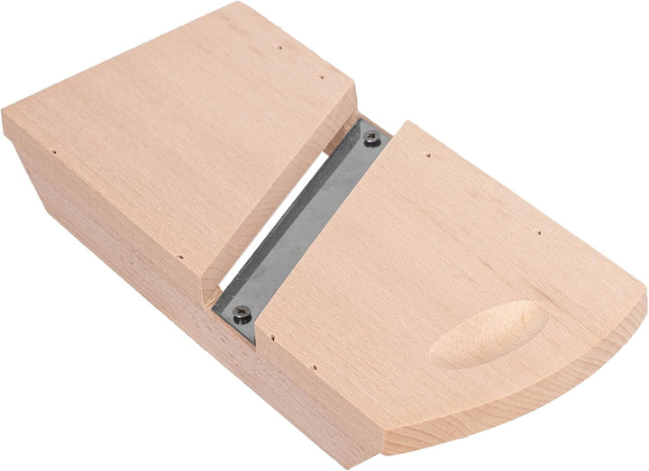 KADAX Gemüsehobel aus Holz, Krauthobel mit scharfen Edelstahlklingen, Gurkenhobel, traditioneller Ko