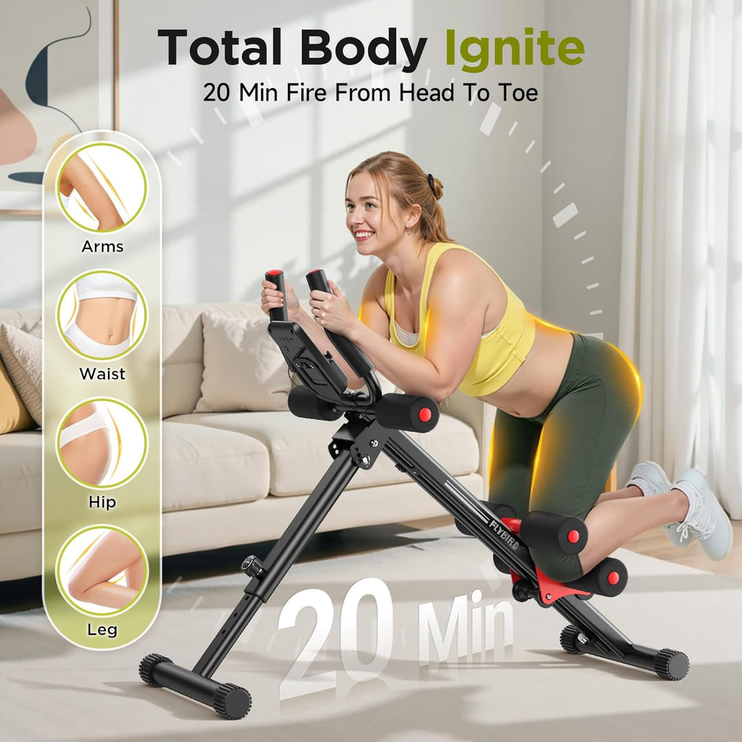 FLYBIRD Bauchtrainer Bauchmuskeltrainer, verstellbares Bauchmuskelgerätfür Ganzkörpertraining im Hom