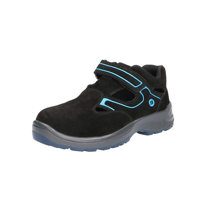 Bata, Eagle, Sicherheitsschuh, Falcon W, Sandale S1, Schaft aus Veloursleder, PU-Laufsohle, Zehensch