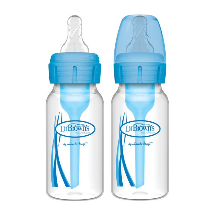 Dr Brown's Standaardfles 120 ml duo blauw options - 2st